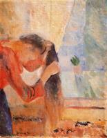 Munch, Edvard - Girl Combing Her Hair